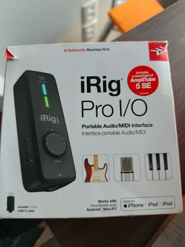 Interface de Áudio e Midi Irig Pro I/o 