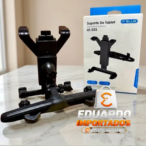 Suporte de Tablet para Encosto de Banco de Carro (Universal) Veicular de 7 a 11 Polegadas 