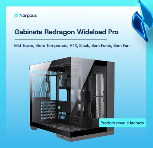 Gabinete Redragon Wideload Pro - Novo e Lacrado