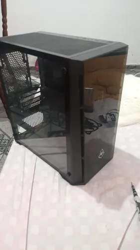 Gabinete Gamer Mancer Ward Rainbow Lateral Vidro