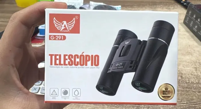 Binóculo Alcance Longo Aproximação 8 Zoom 1000m