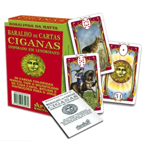 NOVO | Baralho das Cartas Ciganas com Manual Explicativo
