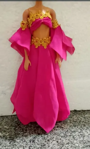 Fantasia Dalila para boneca barbie