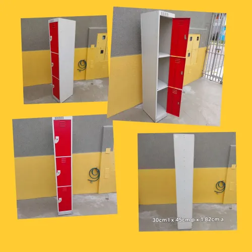 Armário aço/metal 3 portas Nilko