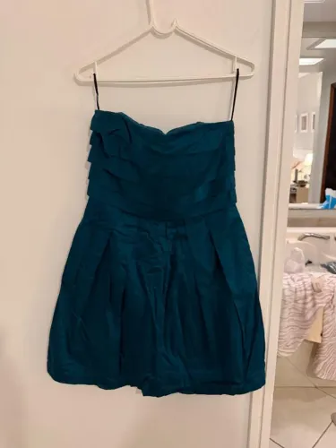 Vestido curto verde folic tamanho M