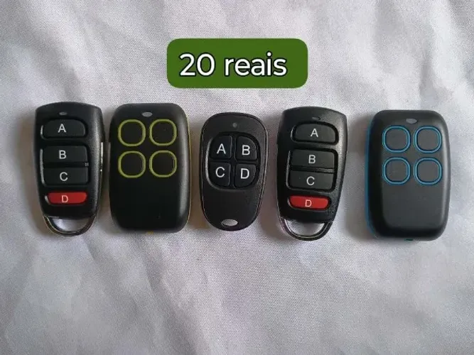 Controle De Portão Residencial Clonável 4 Botões 433mhz