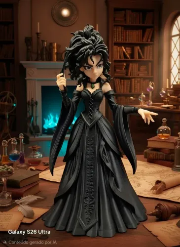 Bellatrix de Harry Potter impresso em 3d