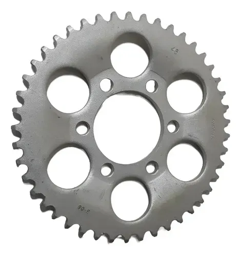 Coroa Transmissão Xt 225 Tdm 225 Riffel 45 Dentes Prateado