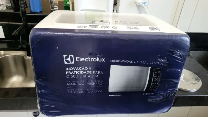 MICROONDAS NOVO LACRADO COM NOTA FISCAL ELETRO LUX PAGUEI R$ 729,00 VENDO POR R$ 510,0010 
