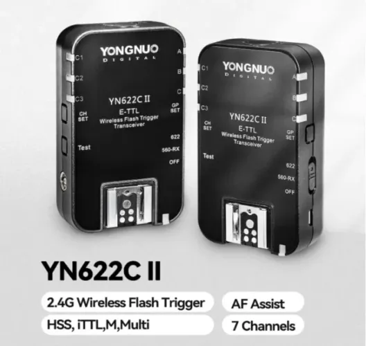 Rádio Flash Yongnuo YN-622C II para Canon