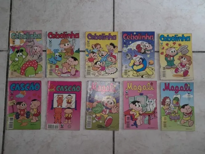 Lote de 10 Gibis revistinha da Turma da Monica