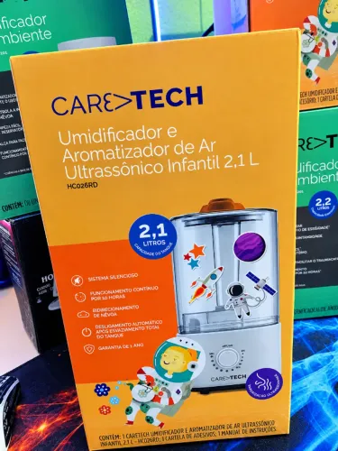 Umidificador e Aromatizador de Ar Infantil Caretech HC026RD 2,1L Faço entrega.