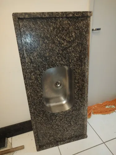 Pia de mamore com cuba