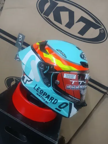Capacete KYT TT-REVO LEOPARD REPLICA SPANIARD tamanho 60