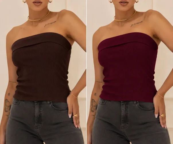 Blusa tomara que caia