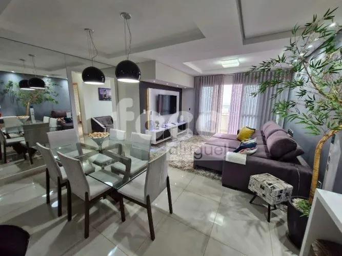 Apartamento mobiliado com 3 quartos, 2 suítes e varanda gourmet para alugar no Tubalina