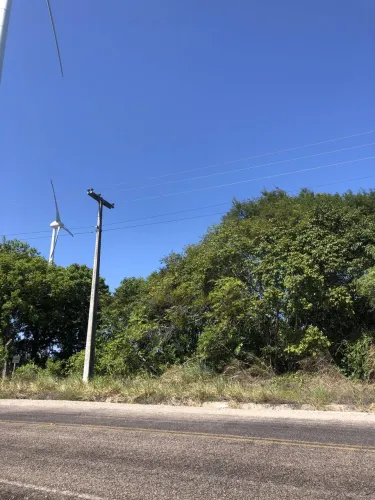 Linda área com vista para o mar da linda praia de Barra de Camaratuba
