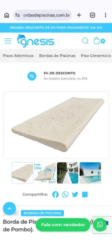 Pedra para picina atermica