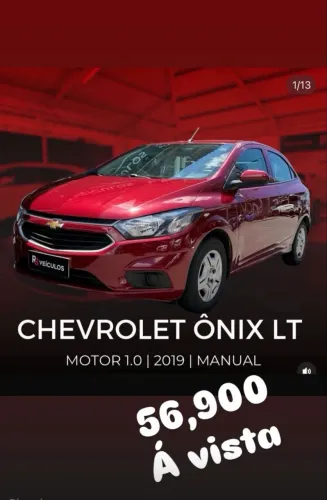Chevrolet Onix Hatch LT 1.0 8V Flex Mec. 4P 2019