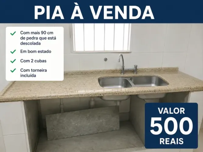 Pia de mármore