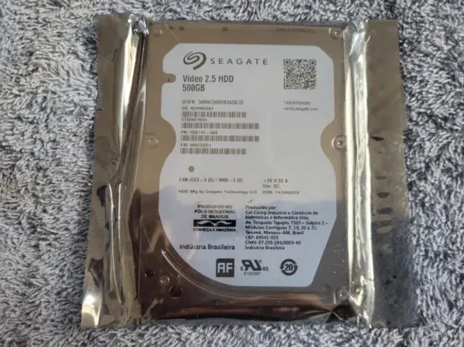 HD 2,5 - SEAGATE VIDEO - 500GB (NOVO LACRADO)