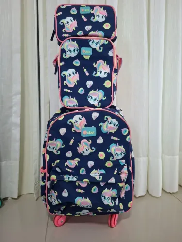 Kit mochila + lancheira + estojo Puket
