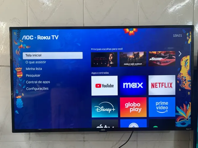 SMARTV AOC 43 POLEGADAS IMPECÁVEL