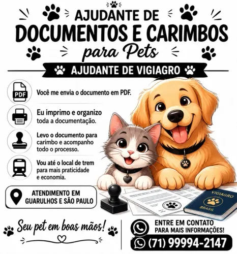 Ajudante de documentos vigiagro pet