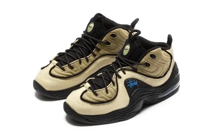 Tênis Nike Original Stussy x Nike Air Penny 2 Rattan Limestone