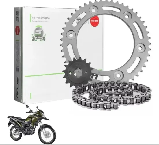 KIT RELAÇÃO COM RETENTOR BROS 160 /XRE 190 2016-2023