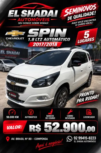 Chevrolet Spin Advantage 1.8 8V Econo.flex 5P Aut. 2018