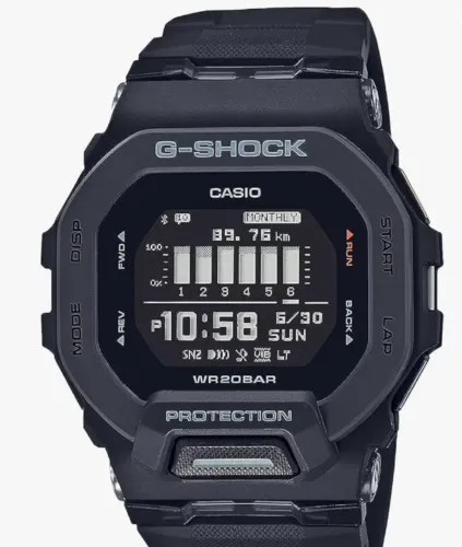 Relógio Casio G-Shock G-Squad Sports GBD-200-1DR Contador de Passos Bluetooth