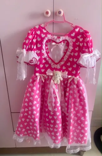 Vestido junino - Tamanho 6 anos