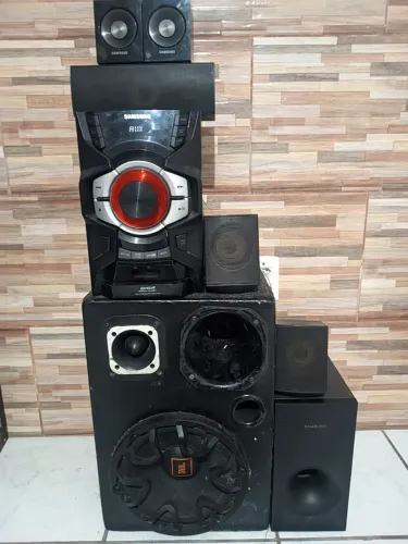 Micro system Samsung com caixas de home e som automotivo 