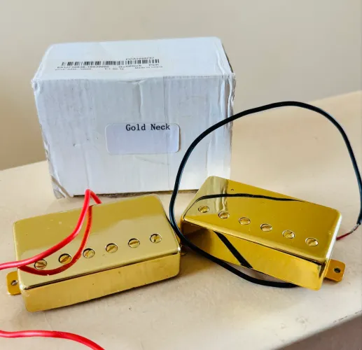 Par de Captadores Humbucker Gold Neck (Chinês)