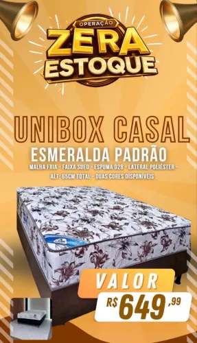 Unibox Casal Ley Colchões Esmeralda 