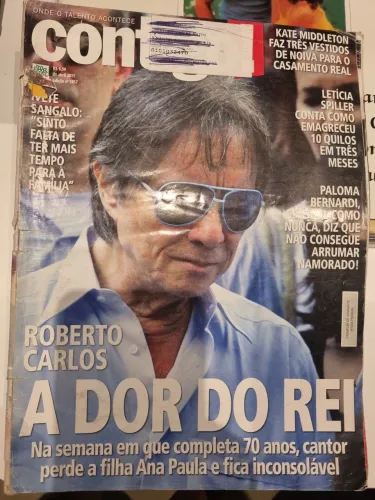 Lote 6 Revistas Roberto Carlos Cara e Contigo