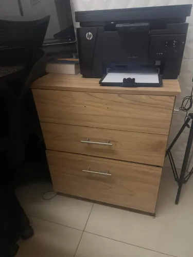 Gaveteiro em MDF com 3 gavetas - Ideal para escritório, consultório ou home office