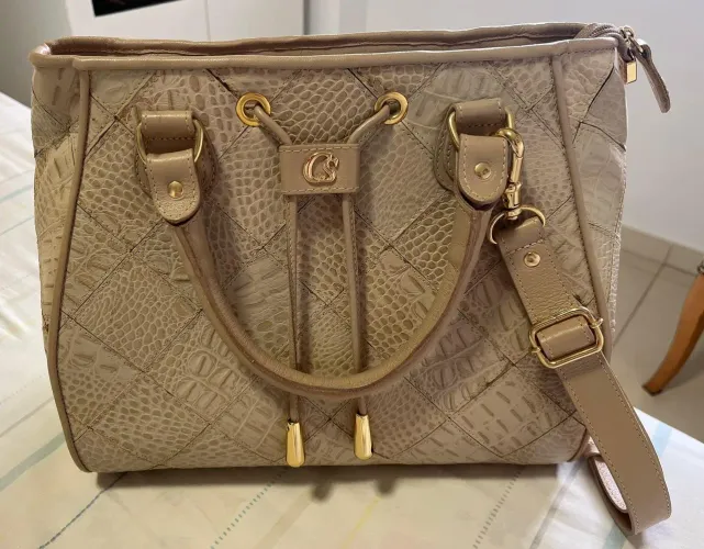 Bolsa Carmen Steffens em Couro original 