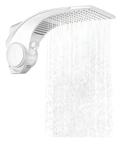 Chuveiro elétrico de parede Lorenzetti Duo Shower quadra branco