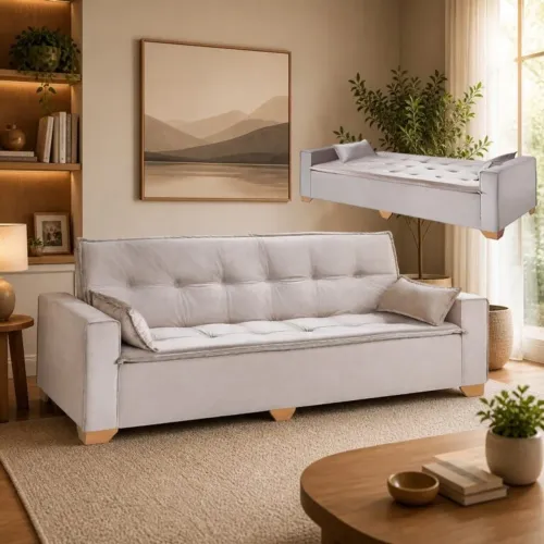 Sofá Cama Suécia 2,18m IMPERDÍVEL tt76