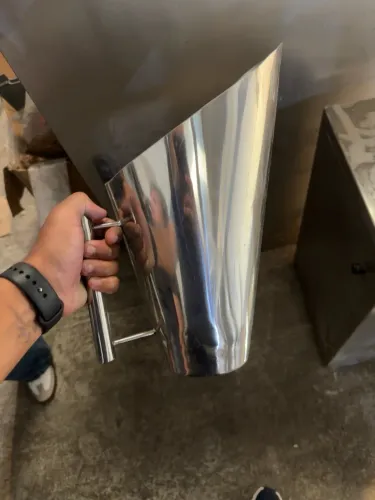 pá dosadora industrial de inox