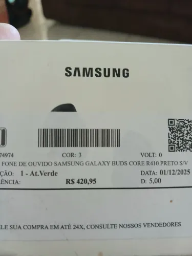 Fone de ouvido Samsung 