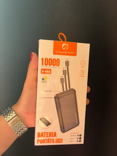 Carregador Portátil Power Bank Agold 10000mah 3 Cabos