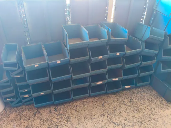 Caixa organizadora Bin Azul 