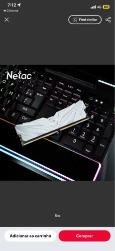 Memória RAM DDR4 8GB 3200MHz - 1 Unidade