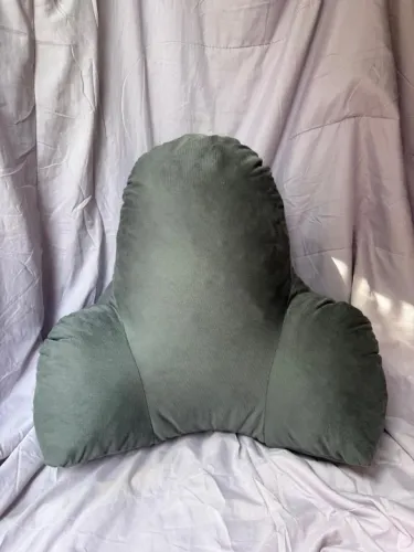 Encosto Dino Veludo Cinza (50x60x75) - Ortobom