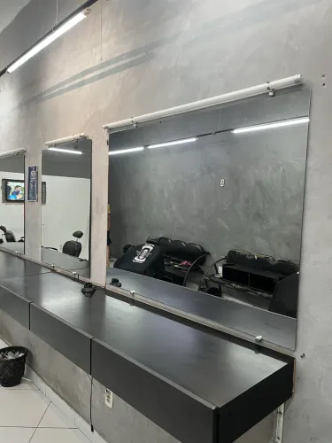 Bancada barbearia, salão 