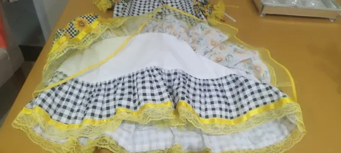 Vestido Junino Girassol