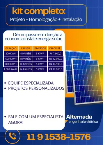 Instalação de Energia Solar em São Paulo e Região | Horçamento gratis!
